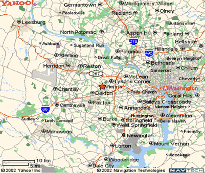 Vienna, Virginia Map