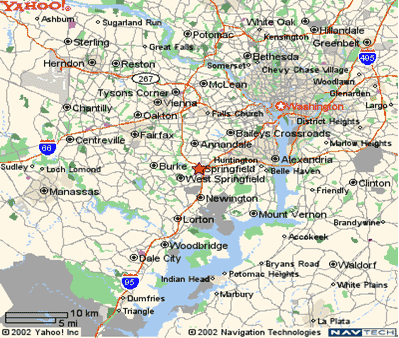 Springfirld, Virginia Map