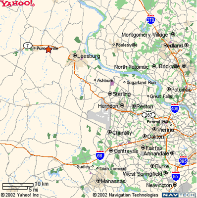 Hamilton, Virginia Map