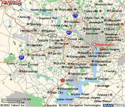 Lorton, Virginia Map