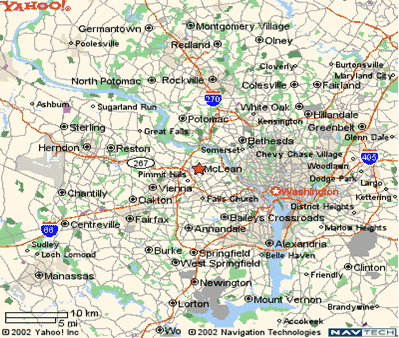 McLean, Virginia Map