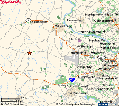 Middleburg, Virginia Map