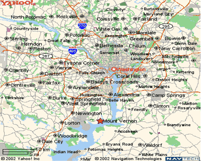 Mt. Vernon, Virginia Map