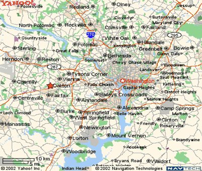 Oakton, Virginia Map