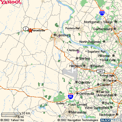 Purcellville, Virginia Map